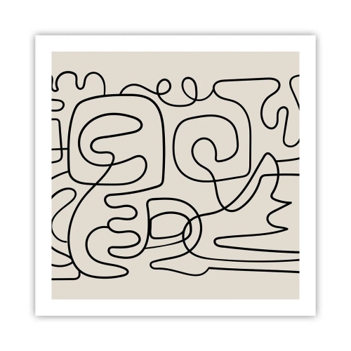 Plakat - Po śladzie - 60x60 cm