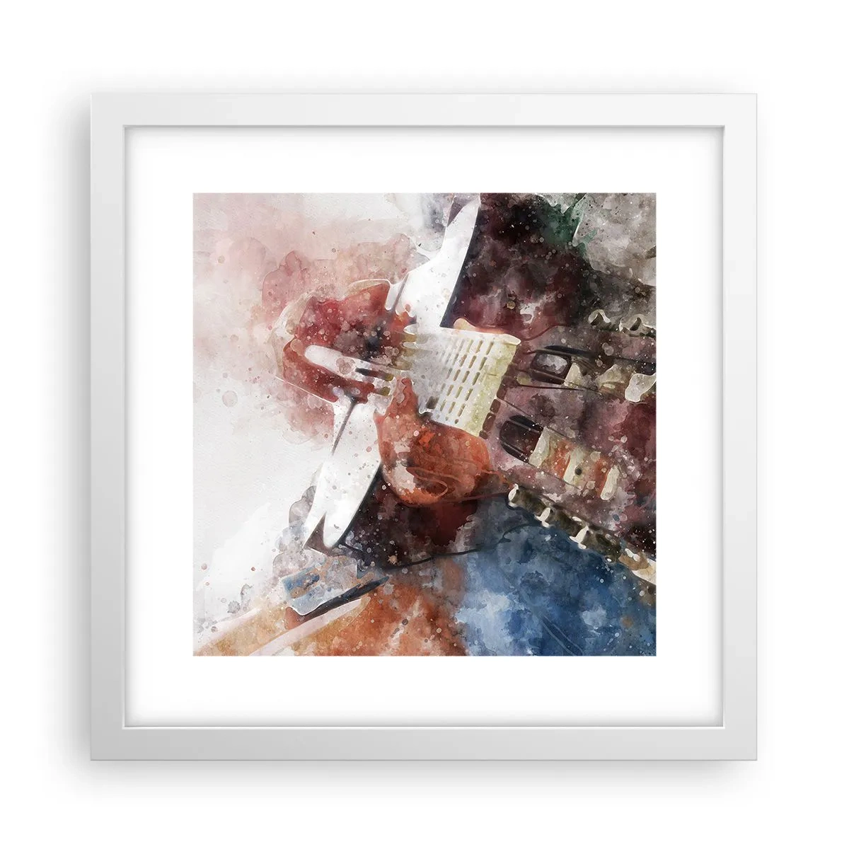 Plakat w białej ramie - I co o tym myślisz? - 30x30 cm