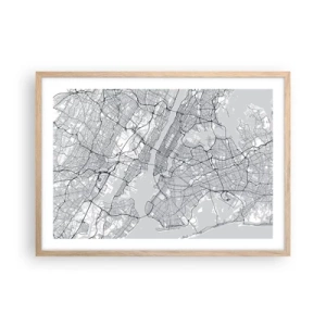 Plakat w ramie jasny dąb - Anatomia metropolii - 70x50 cm