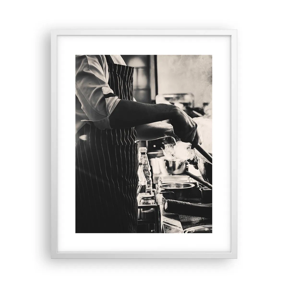 Plakat w białej ramie - Alchemia smaków - 40x50 cm