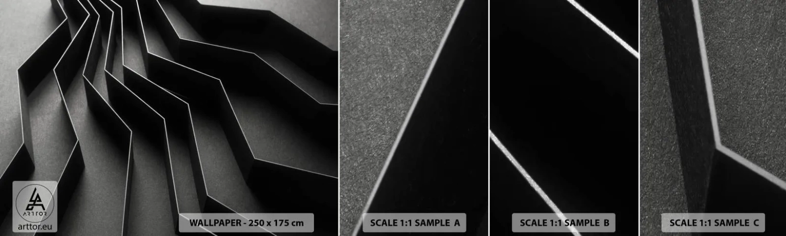 Fototapeta Próbka Samoprzylepna Deluxe Sticker - Przestrzenny porządek - 3D, Labirynt, Nowoczesny - 100x30 cm