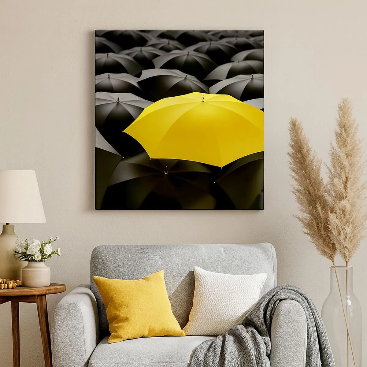 Obraz na płótnie - Żegnaj smutku - 30x30 cm