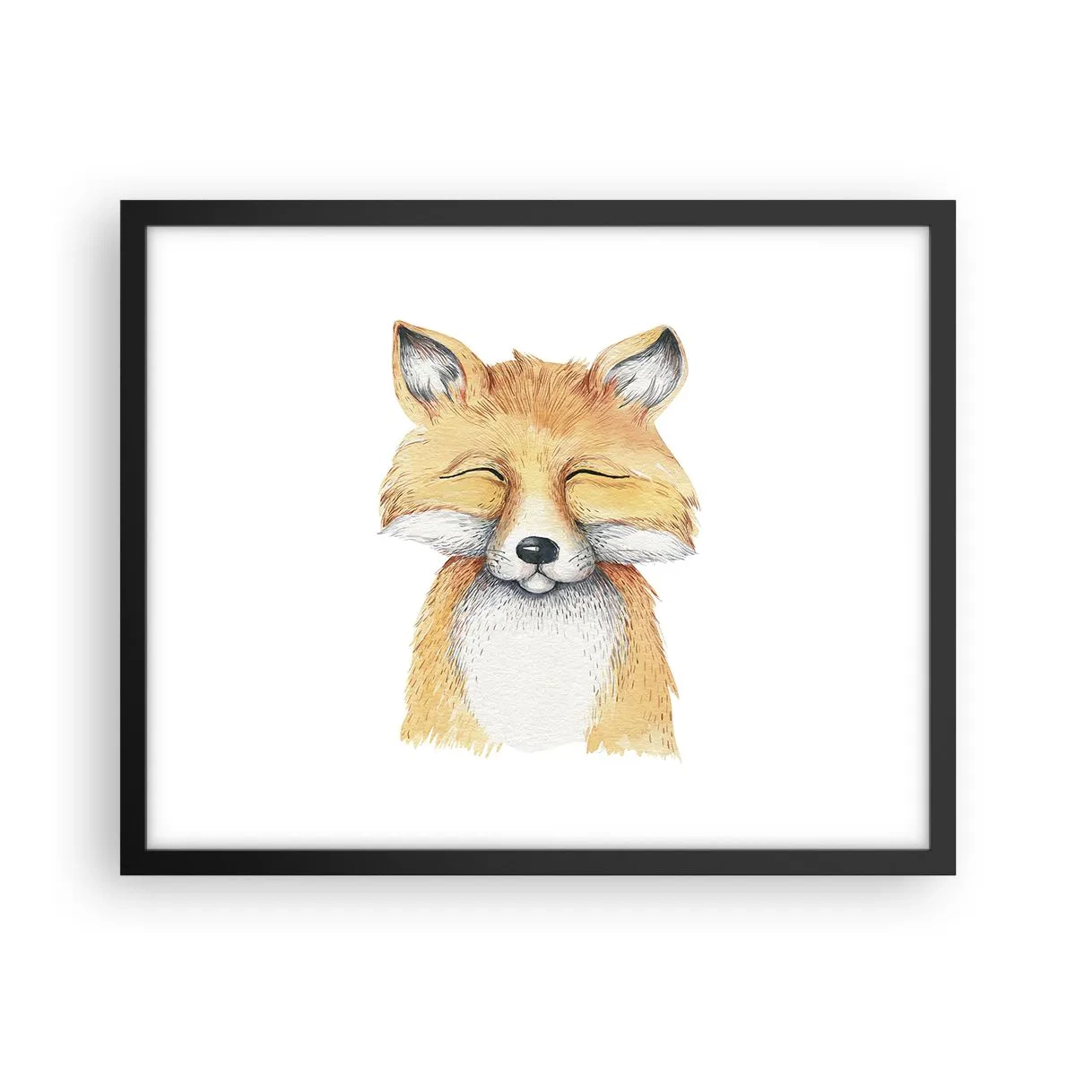 Plakat w czarnej ramie - Lisie humory - 50x40 cm