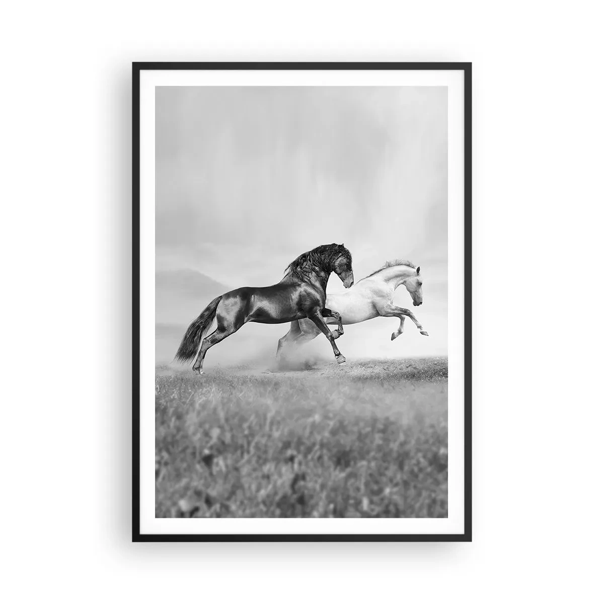 Plakat w czarnej ramie - Anioły i demony - 70x100 cm