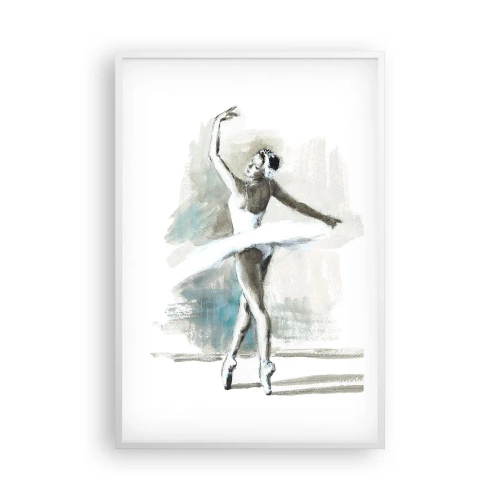 Plakat w białej ramie - Zaklęta w łabędzia - 61x91 cm