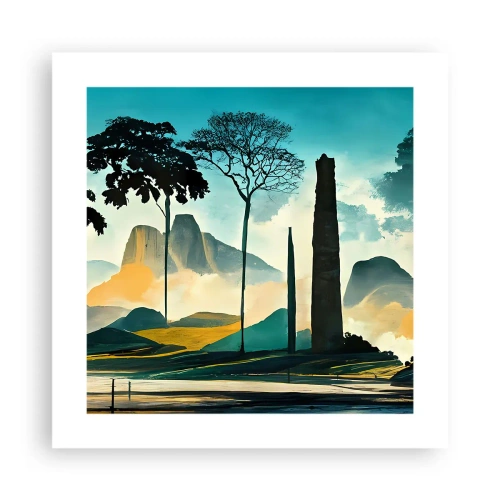 Plakat - Wciąż wyżej i wyżej - 40x40 cm