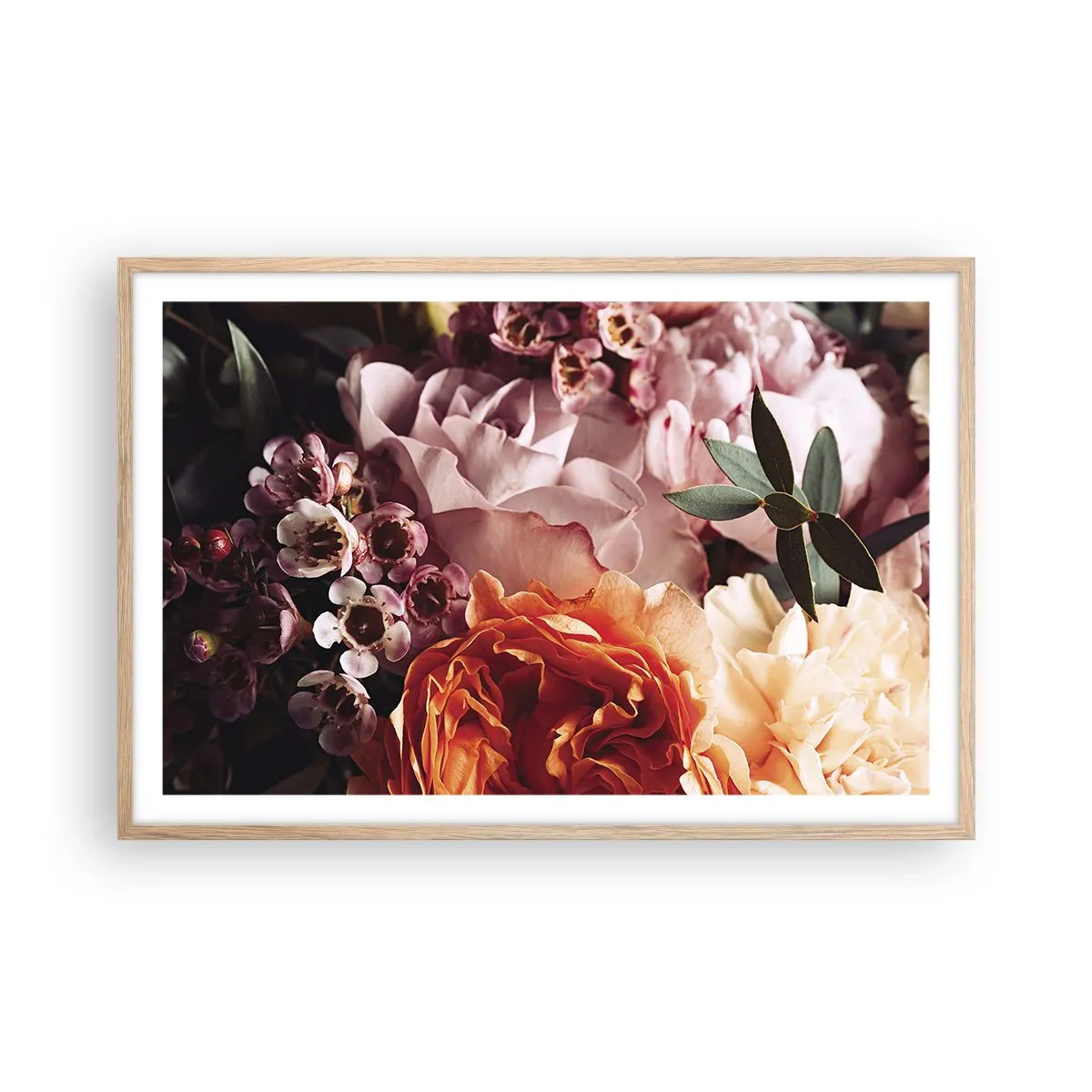 Plakat w ramie jasny dąb - Otulone pięknem - 91x61 cm