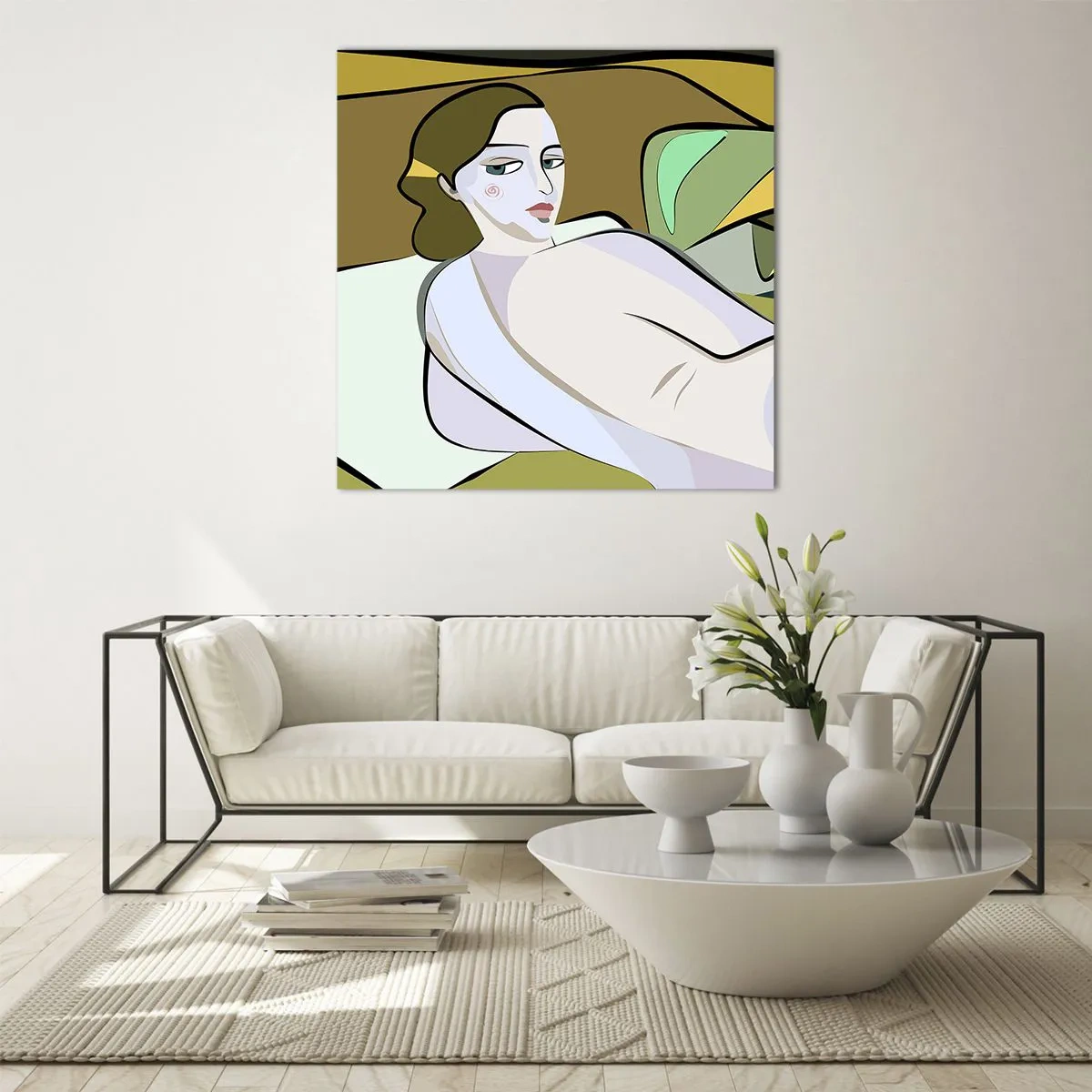 Obraz na szkle - Portret intymny - 60x60 cm