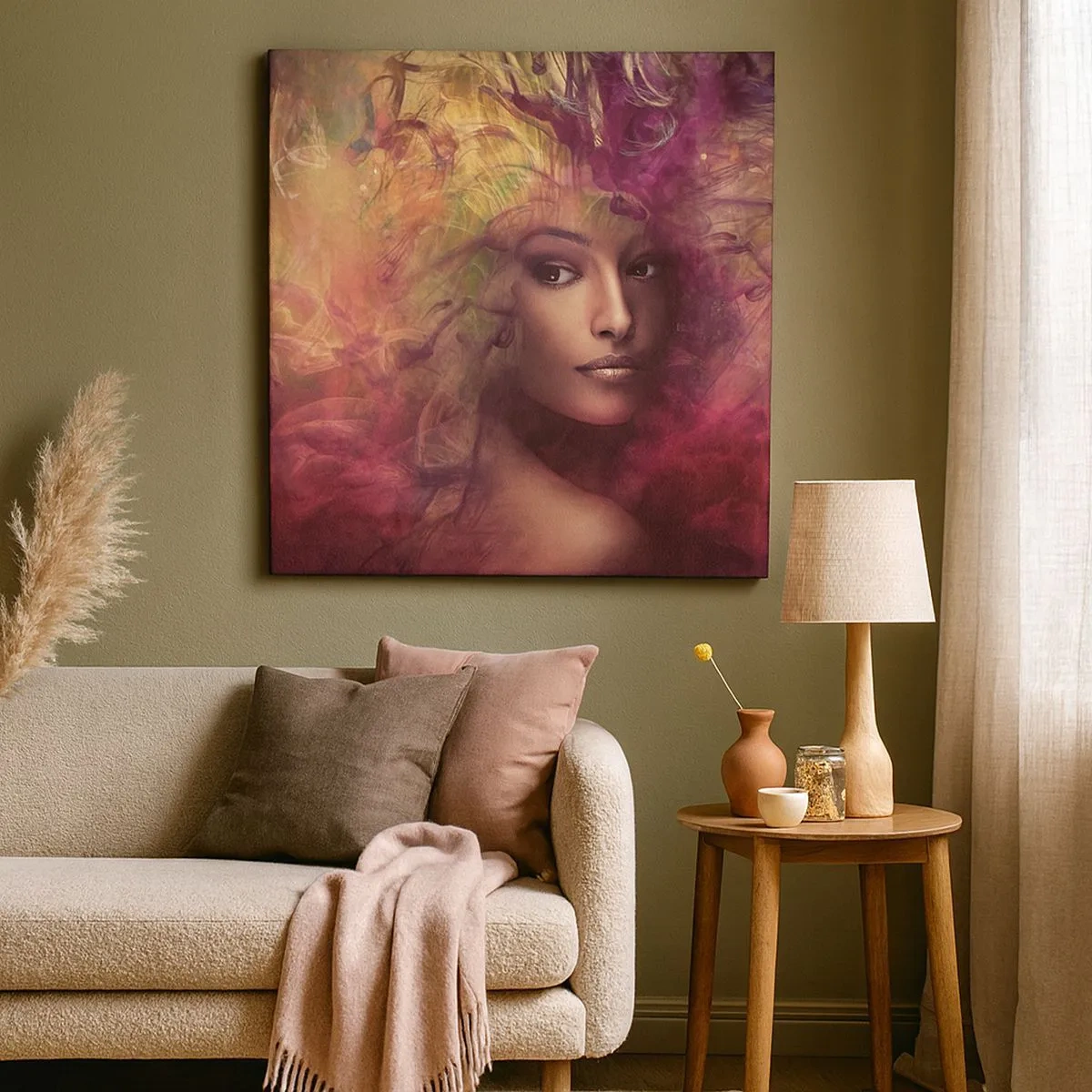 Obraz na płótnie - Tu jestem! - 30x30 cm