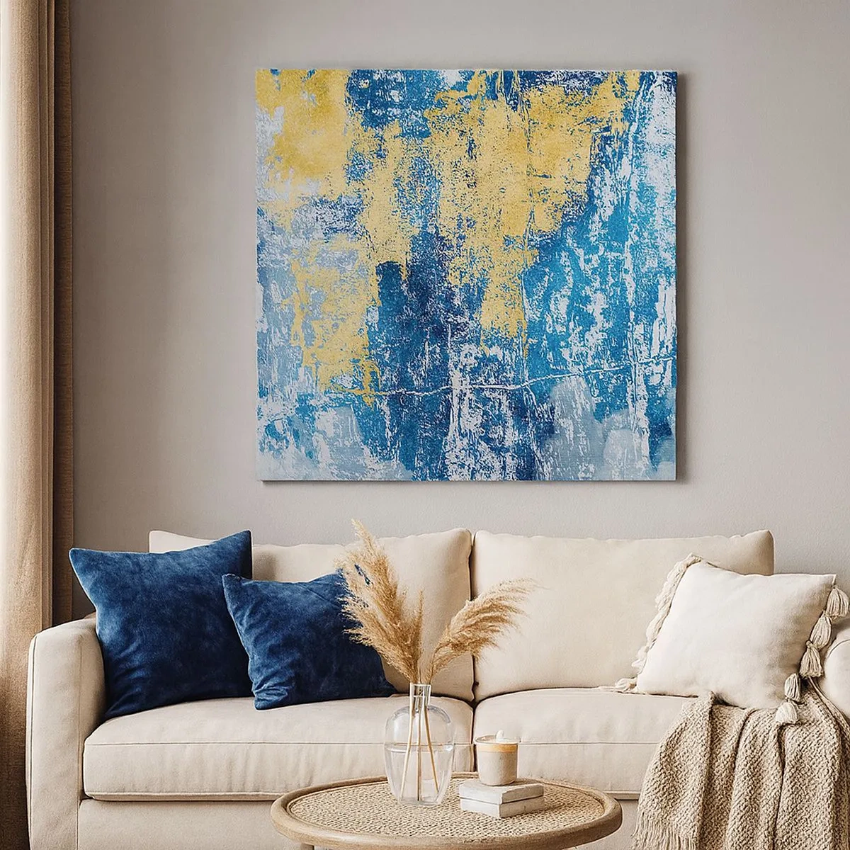 Obraz na płótnie - Abstrakcja pełna pogody - 30x30 cm