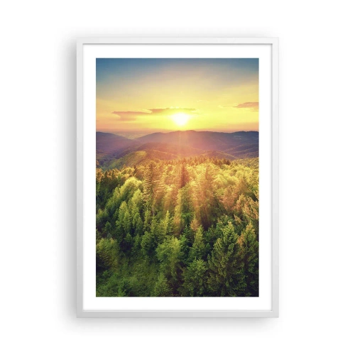 Plakat w białej ramie - Wierzchołki i szczyty - 50x70 cm