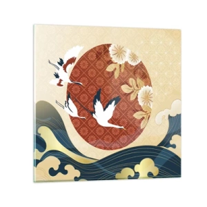 Obraz na szkle - Japońska baśń - 40x40 cm