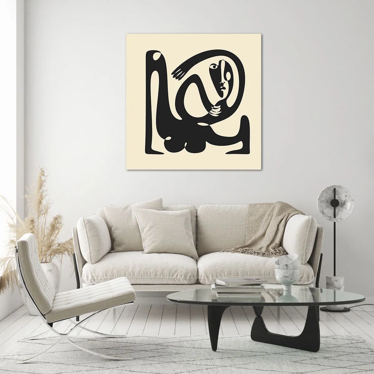 Obraz na szkle - Prawie Picasso - 40x40 cm