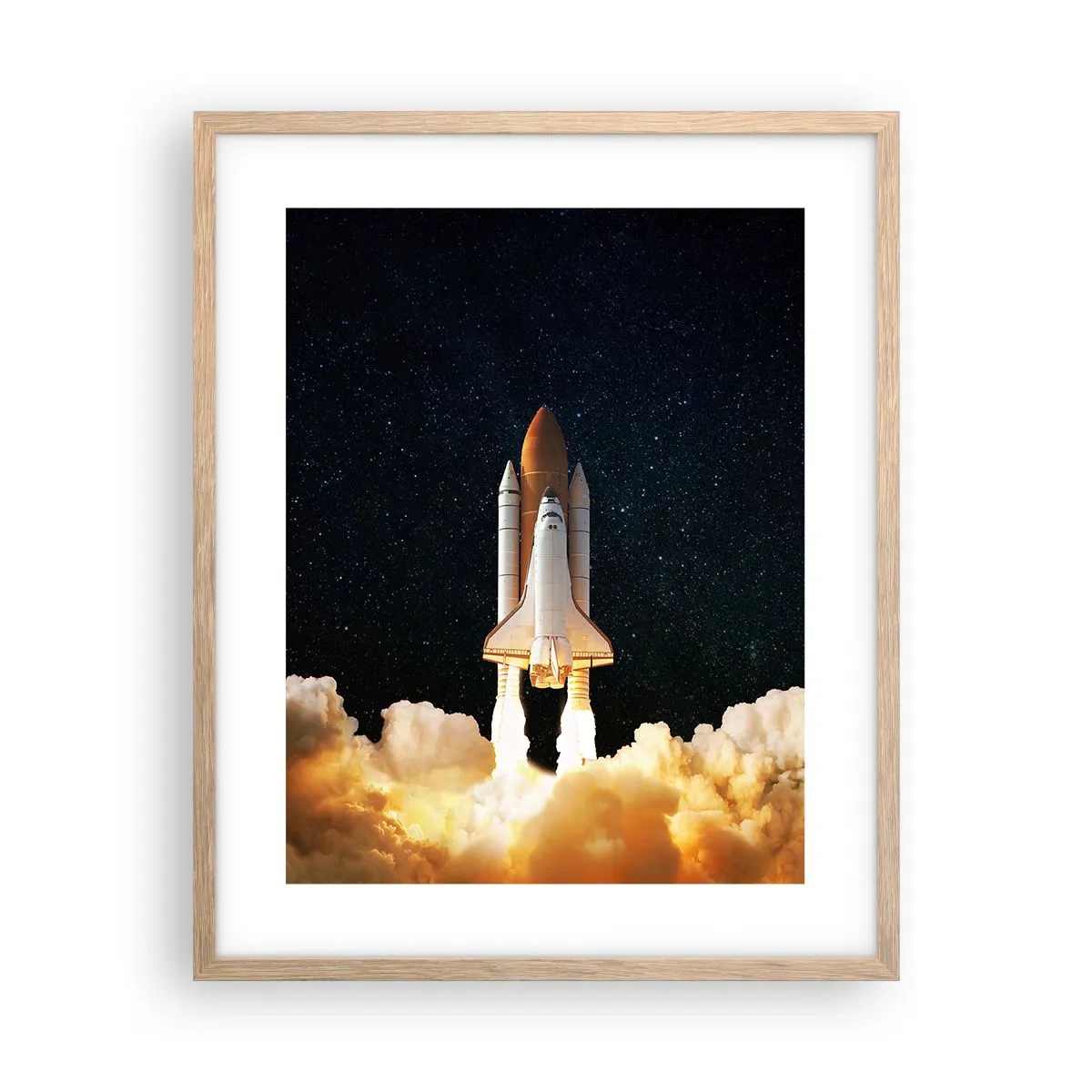 Plakat w ramie jasny dąb - Ad astra! - 40x50 cm