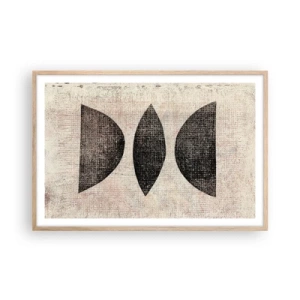 Plakat w ramie jasny dąb - Etniczna abstrakcja - 91x61 cm