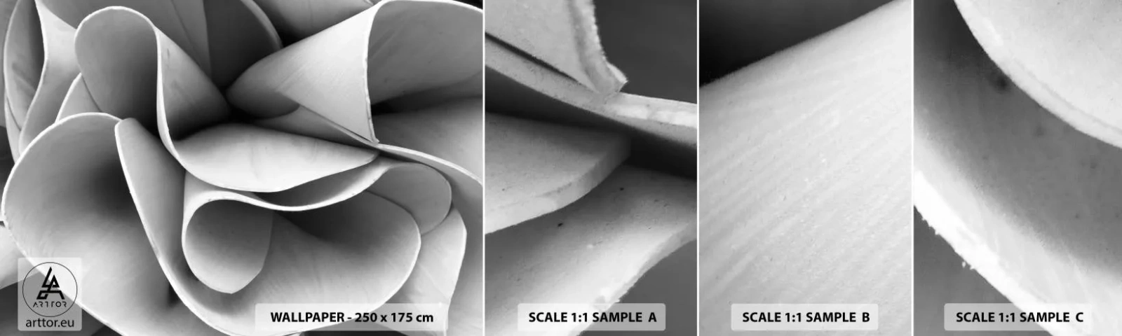 Fototapeta Próbka Samoprzylepna Deluxe Sticker - Dzieje się w przestrzeni - Abstrakcja, Sztuka, Czarno-Biały - 100x30 cm