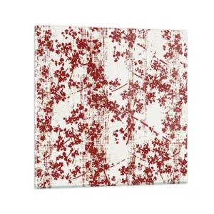 Obraz na szkle - Jak dawny perkalik - 30x30 cm