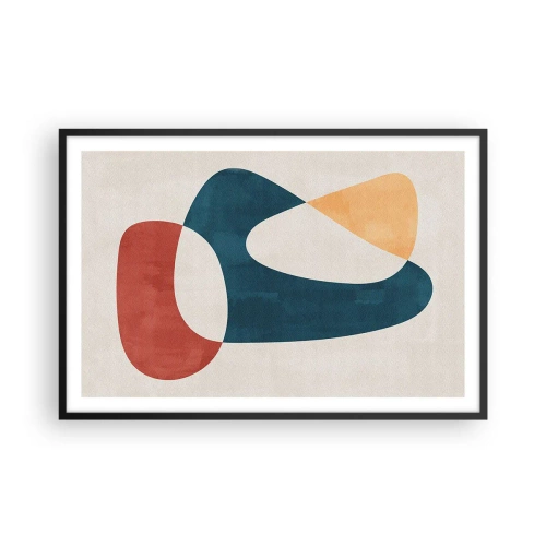 Plakat w czarnej ramie - Wpływy i metamorfozy - 91x61 cm