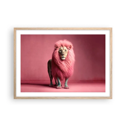 Plakat w ramie jasny dąb - I już się nie boisz - 70x50 cm