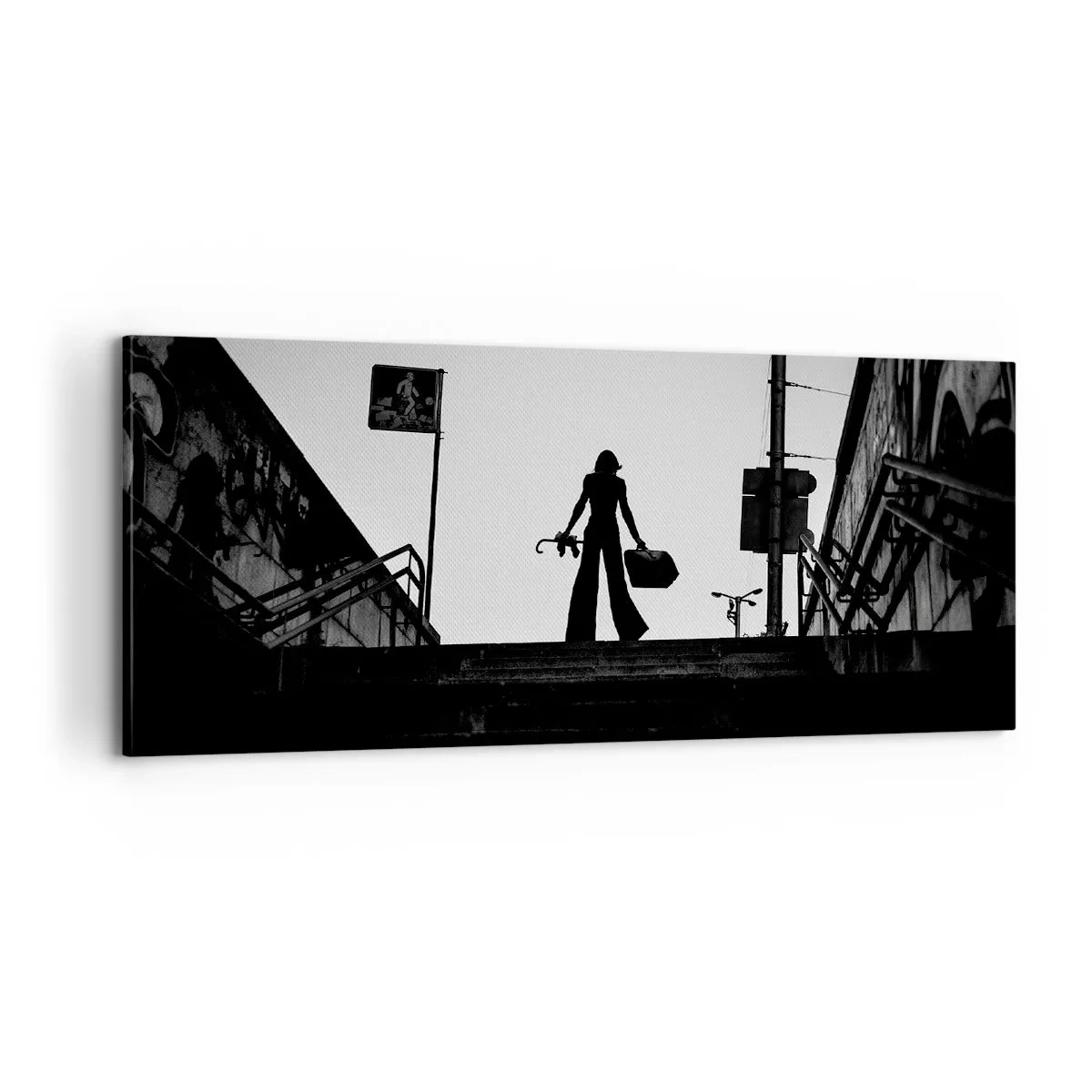 Obraz na płótnie - Miejska wędrówka - 100x40 cm