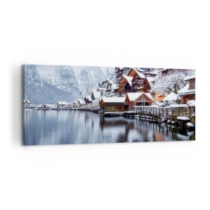 Obraz na płótnie - W zimowej dekoracji - 100x40 cm