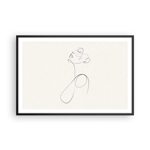 Plakat w czarnej ramie - Zapętlona w marzeniach - 91x61 cm