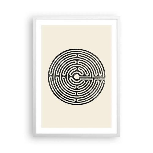 Plakat w białej ramie - Tajemniczy porządek - 50x70 cm