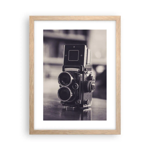 Plakat w ramie jasny dąb - Magia starej fotografii - 30x40 cm