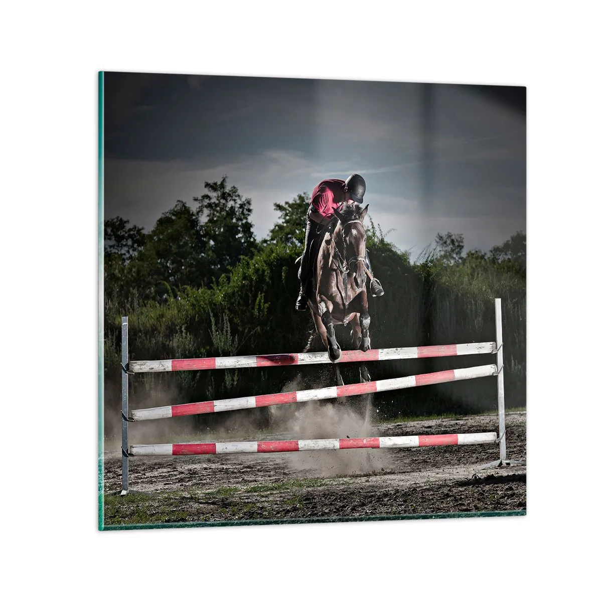 Obraz na szkle - Razem po zwycięstwo - 50x50 cm