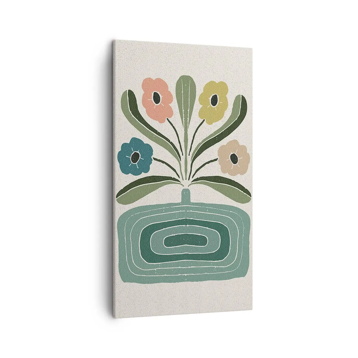 Obraz na płótnie - Bukiet symetryczny - 45x80 cm