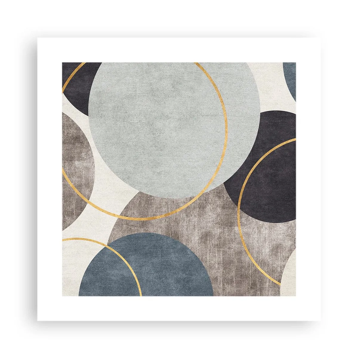 Plakat - Koło za kołem - 40x40 cm