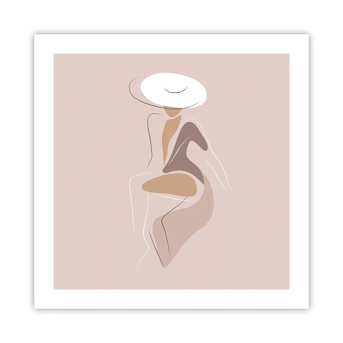 Plakat - Damą być - 50x50 cm