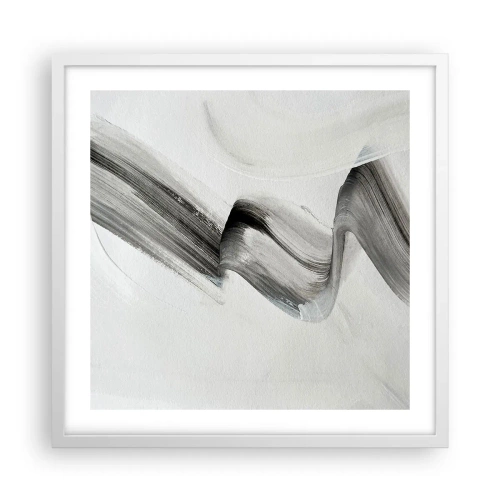 Plakat w białej ramie - Od niechcenia dla zabawy - 50x50 cm