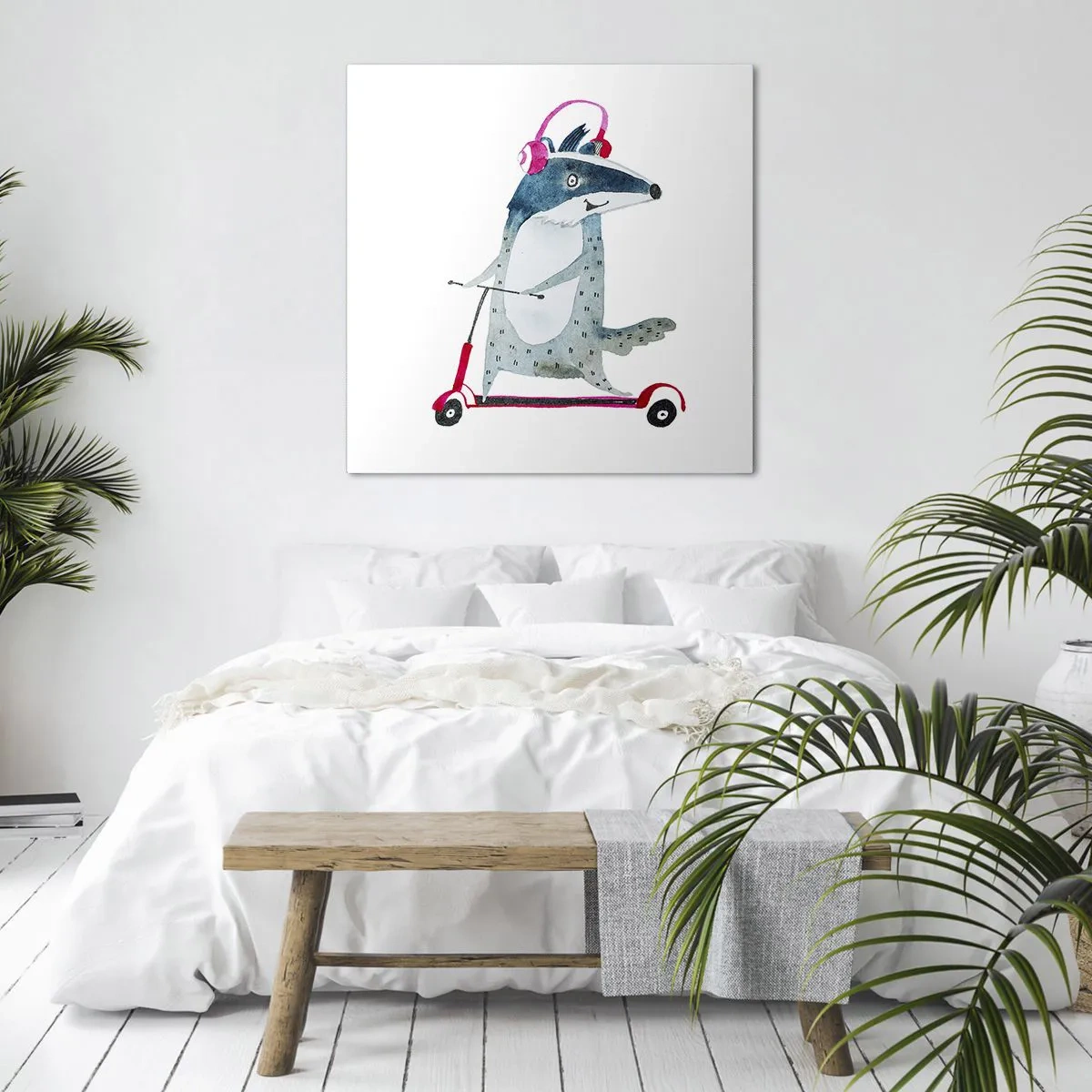 Obraz na płótnie - Borsucze radości - 50x50 cm