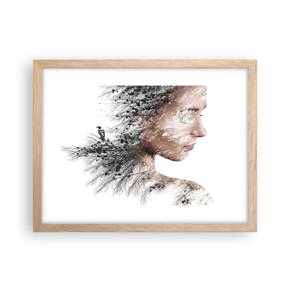 Plakat w ramie jasny dąb - Duch lasu - 40x30 cm