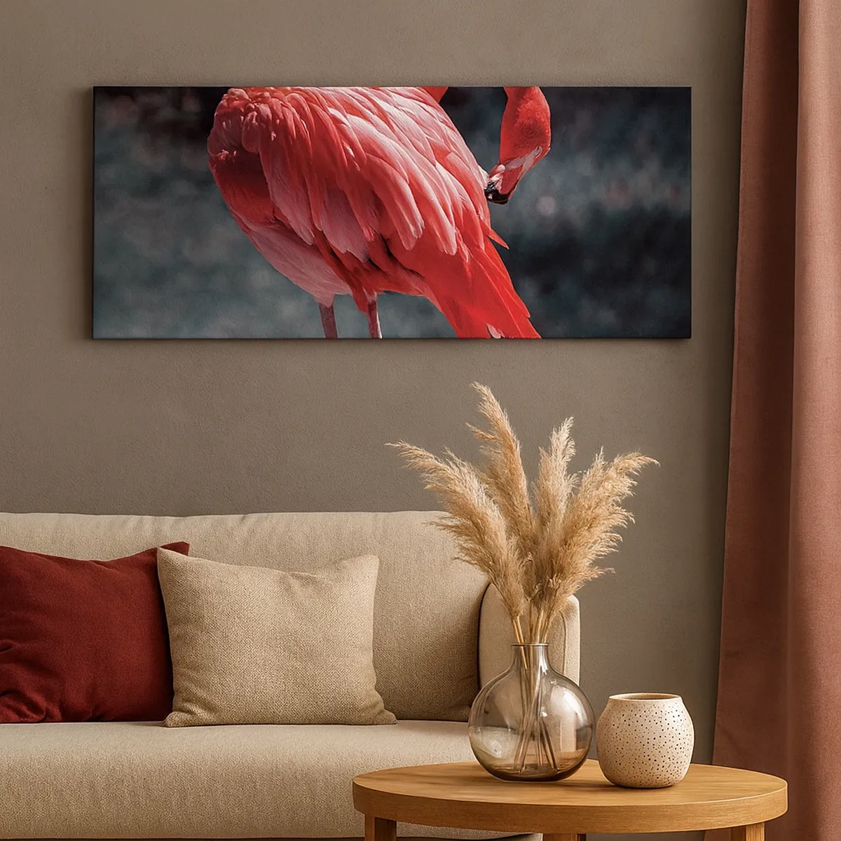 Obraz na płótnie - Karmazynowy poemat natury - 30x30 cm