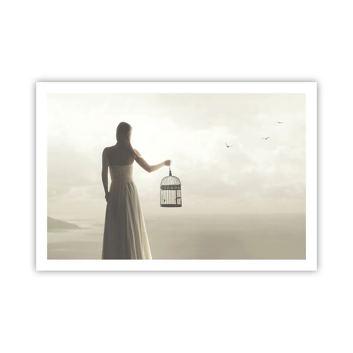 Plakat - Bądź wolna - 91x61 cm