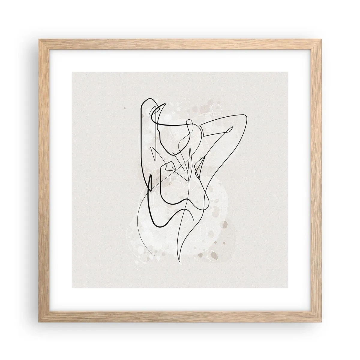 Plakat w ramie jasny dąb - Sztuka uwodzenia - 40x40 cm