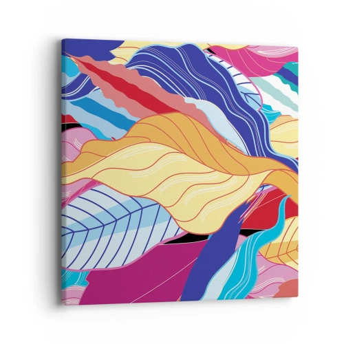 Obraz na płótnie - Kolorowy bałagan - 40x40 cm