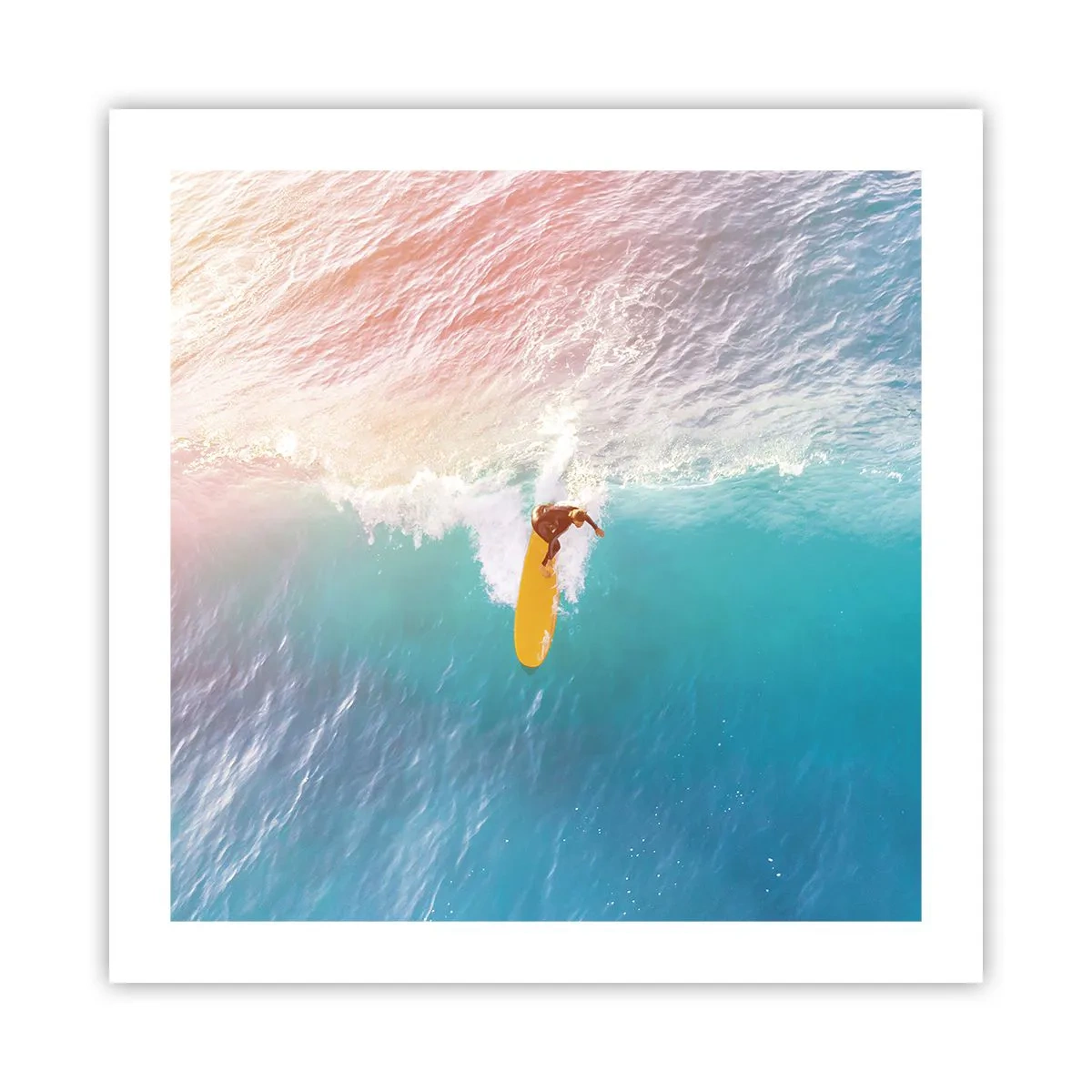 Plakat - Oceaniczny jeździec - 50x50 cm