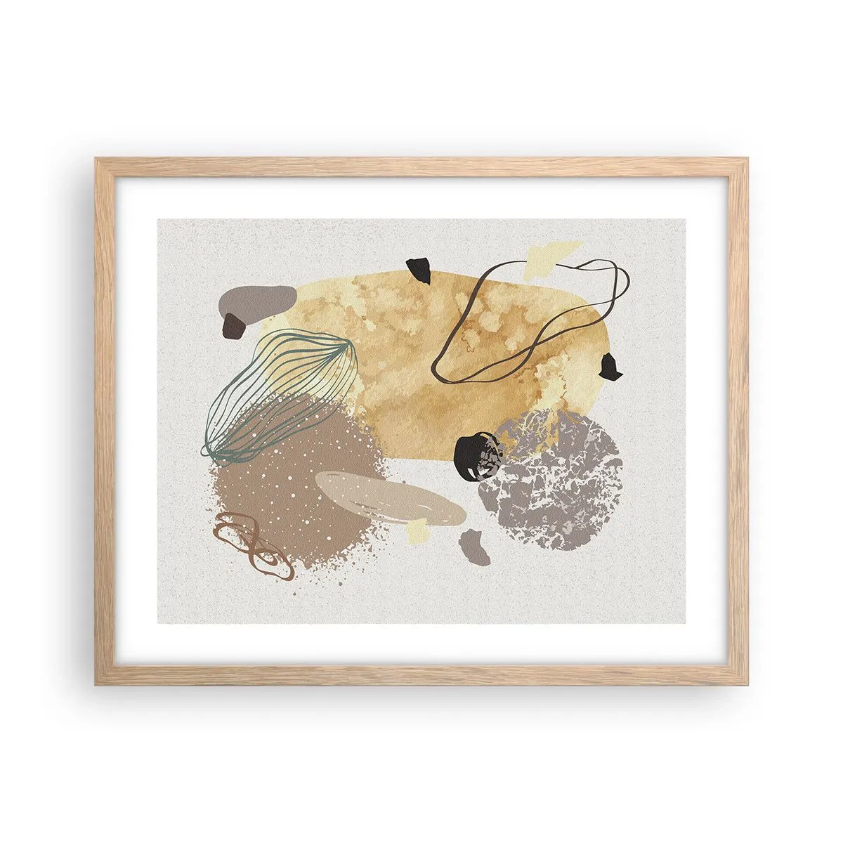 Plakat w ramie jasny dąb - Plumkologia stosowana - 50x40 cm