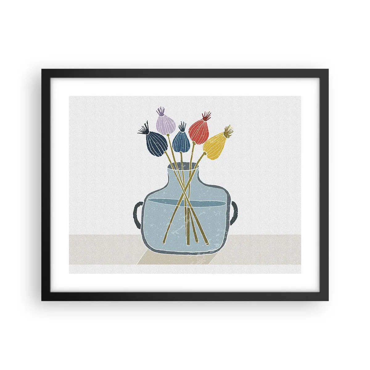 Plakat w czarnej ramie - Jak makiem zasiał - 50x40 cm