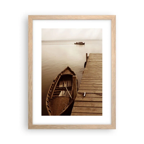 Plakat w ramie jasny dąb - Wielki spokój - 30x40 cm