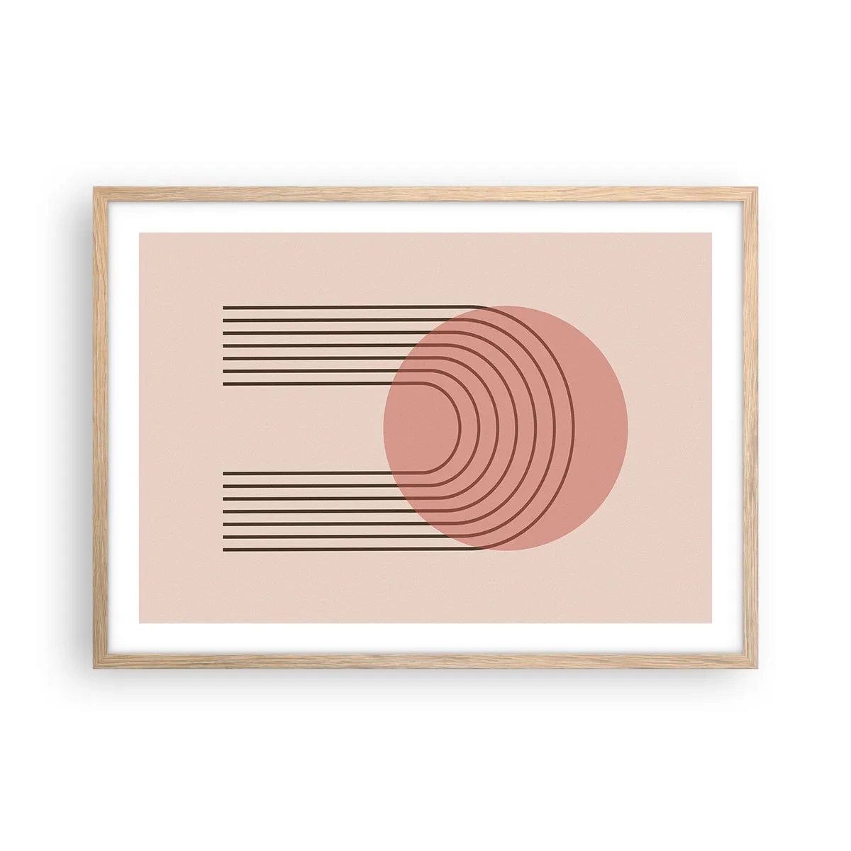 Plakat w ramie jasny dąb - Nieodparte przyciąganie - 70x50 cm