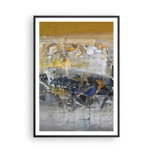 Plakat w czarnej ramie - Wszystko się poukłada - 70x100 cm
