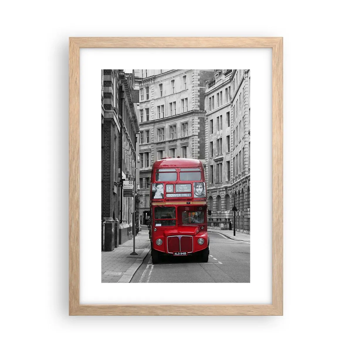 Plakat w ramie jasny dąb - Codzienność nie musi być szara - 30x40 cm