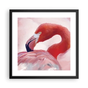 Plakat w czarnej ramie - Ptasia uroda - 40x40 cm