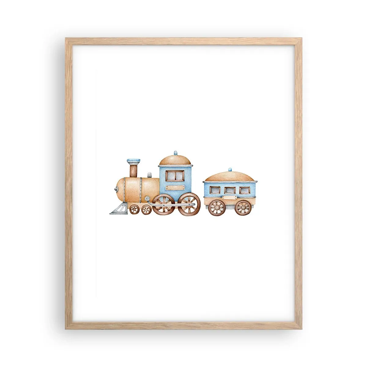 Plakat w ramie jasny dąb - Stoi na stacji... - 40x50 cm