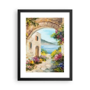 Plakat w czarnej ramie - Urok nadmorskiej prowincji - 30x40 cm