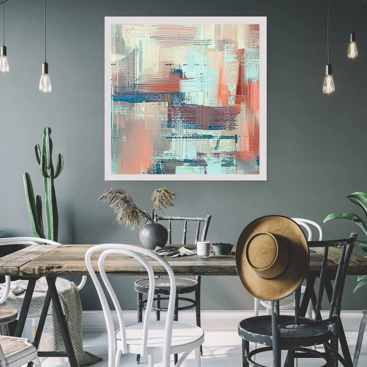 Plakat - Dotrzeć do światła - 50x50 cm